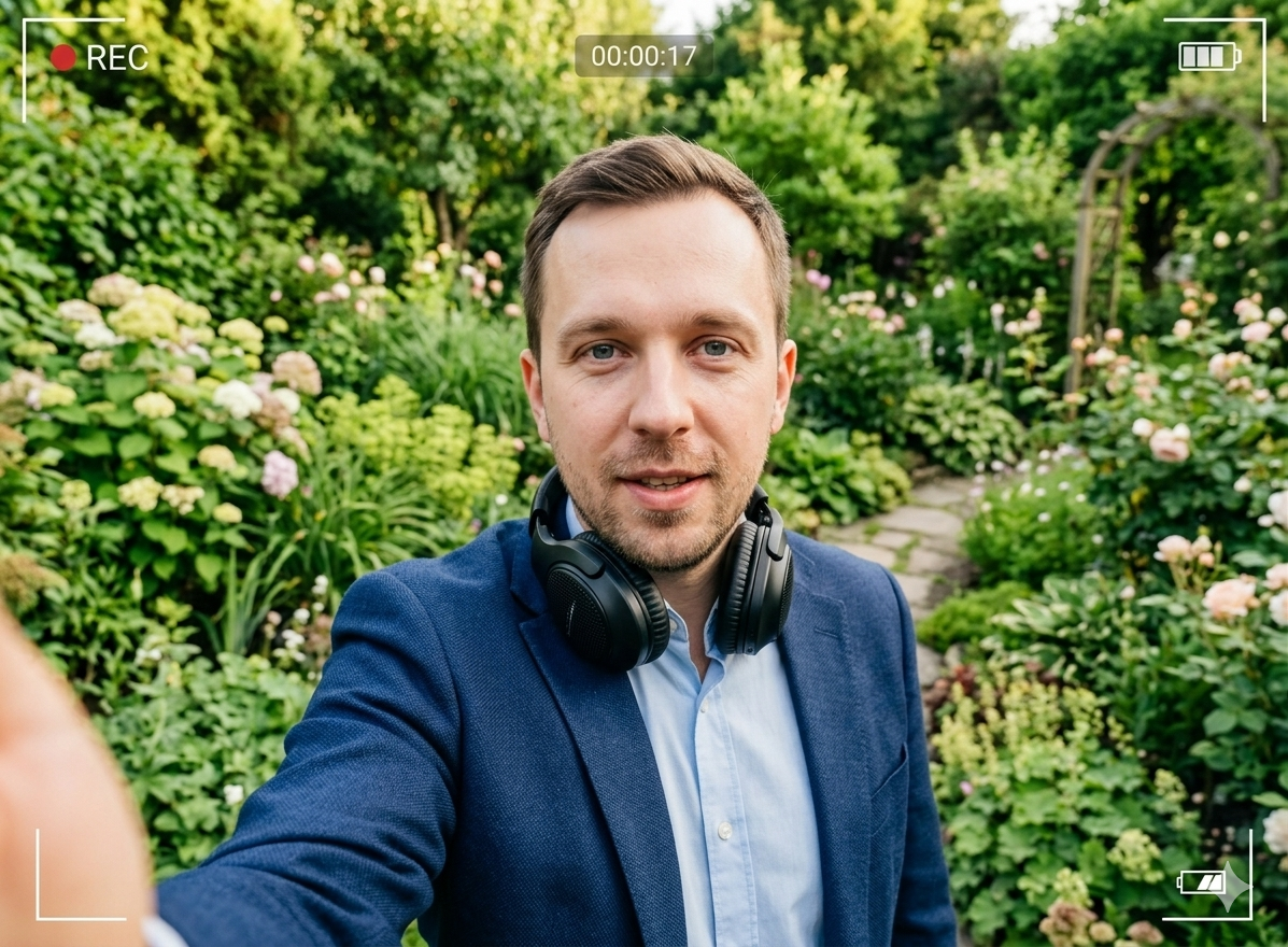 A short vertical video auto-cut and captioned by Videotrim